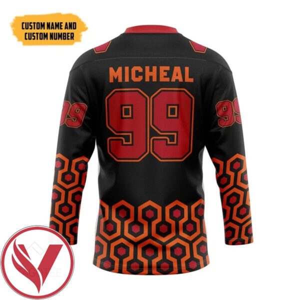 Overlook Hotel Carpet The Shining Custom Name Custom Number Hockey Jersey, Trending Gifts For Fans - Vesles2014s 1