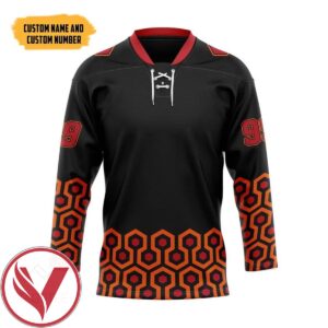 Overlook Hotel Carpet The Shining Custom Name Custom Number Hockey Jersey, Trending Gifts For Fans - Vesles2014s