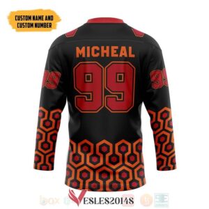 Overlook Hotel Carpet The Shining Personalized Hockey Jersey, Trending Gifts For Fans - Vesles2014s 1