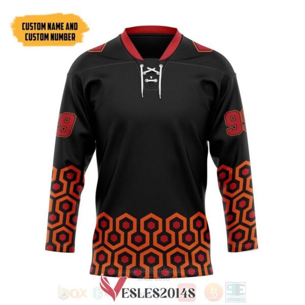 Overlook Hotel Carpet The Shining Personalized Hockey Jersey, Trending Gifts For Fans - Vesles2014s