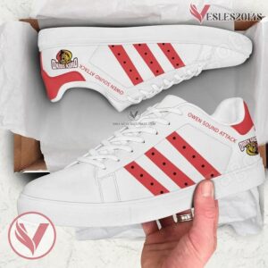 Owen Sound Attack Hockey Stan Smith Shoes, Unique Sneaker For Fans - Vesles2014s