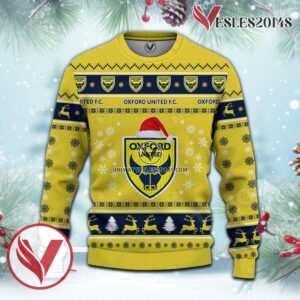 Oxford United F.C Sport Ugly Christmas Sweater, Unique Gifts For Fans - Vesles2014aS 2