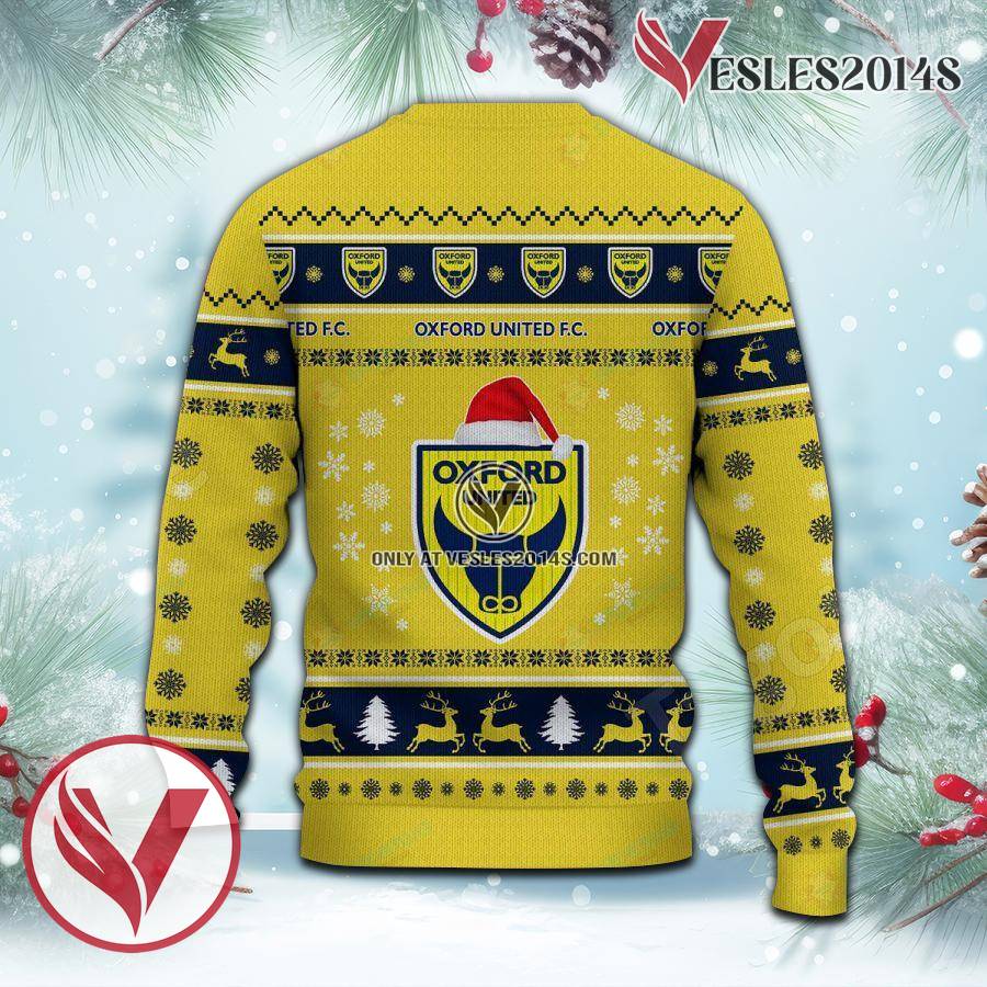 Oxford United F.C Sport Ugly Christmas Sweater, Unique Gifts For Fans - Vesles2014aS 3