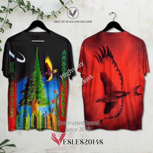 Ozric Tentacles-Arborescence Album Red 3D Shirt, Unique Gifts For Music Lovers - Vesles2014S