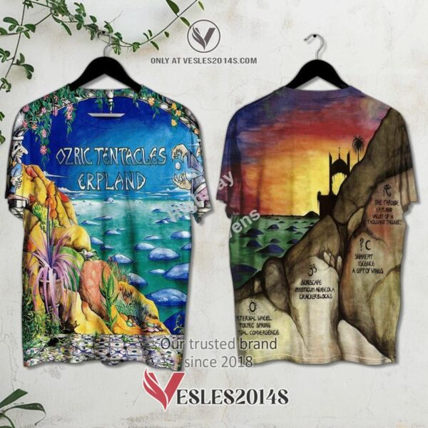 Ozric Tentacles-Erpland Album 3D Shirt, Unique Gifts For Music Lovers - Vesles2014S
