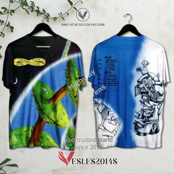 Ozric Tentacles-Strangeitude Album 3D Shirt, Unique Gifts For Music Lovers - Vesles2014S