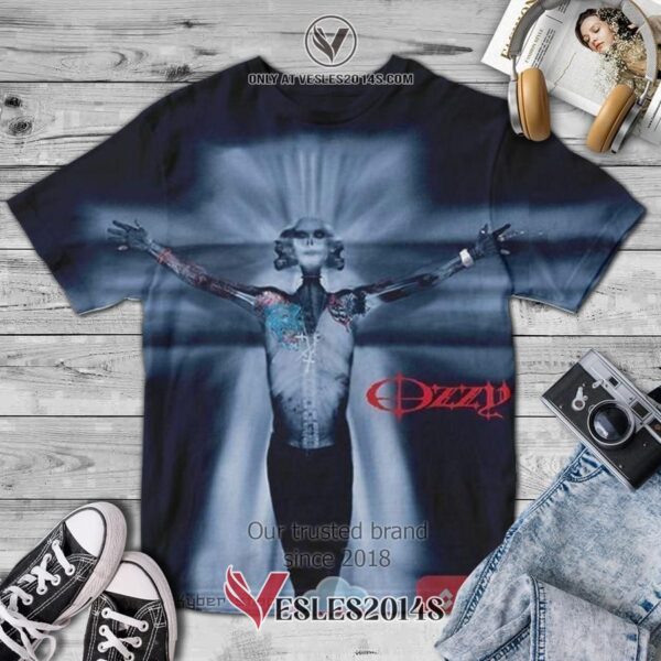 Ozzy Osbourne Down To Earth Album 3D T-Shirt, Unique Gifts For Music Lovers - Vesles2014S