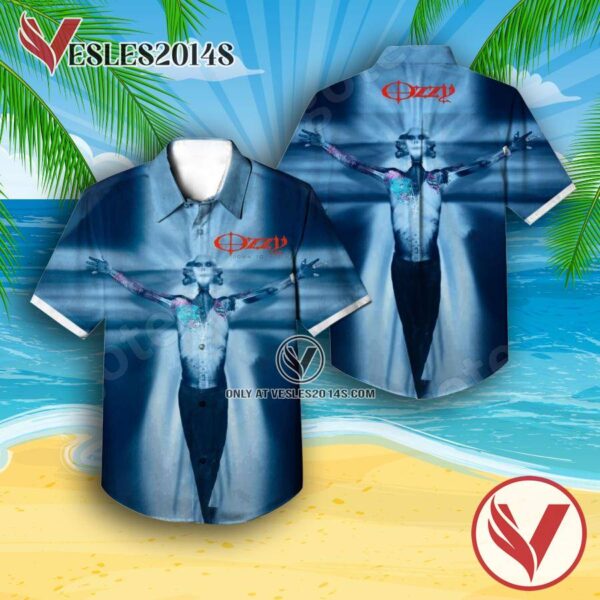 Ozzy Osbourne Down To Earth Album Cover Hawaiian Shirt, Unique Gifts For Music Lovers - Vesles2014S