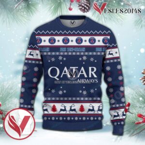 PSG Sport Ugly Christmas Sweater, Unique Gifts For Fans - Vesles2014aS 2