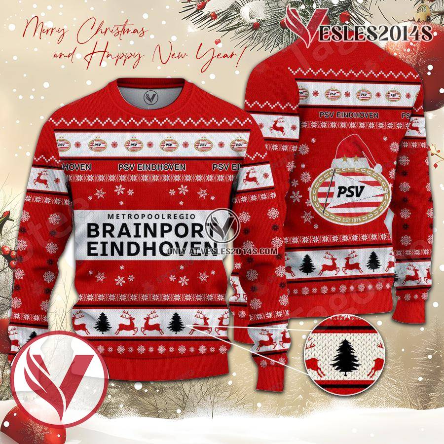 PSV Sport Ugly Christmas Sweater, Unique Gifts For Fans - Vesles2014aS 1
