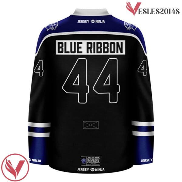 Pabst Blue RIbbon Alternate Blackout Hockey Jersey - Vesles2014S 3