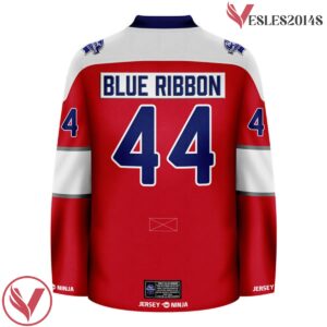 Pabst Blue RIbbon Alternate Red Hockey Jersey - Vesles2014S 3