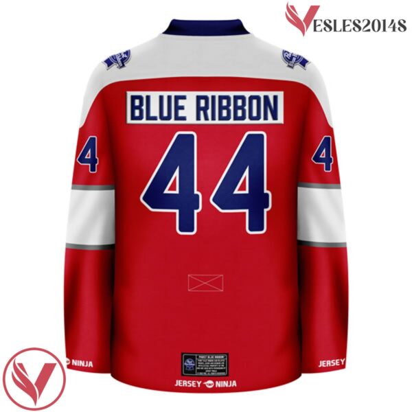 Pabst Blue RIbbon Alternate Red Hockey Jersey - Vesles2014S 3