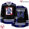 Pabst Blue RIbbon Primary Black Hockey Jersey - Vesles2014S