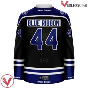 Pabst Blue RIbbon Primary Black Hockey Jersey - Vesles2014S 3