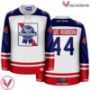 Pabst Blue RIbbon Primary White Hockey Jersey - Vesles2014S