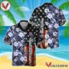 Pabst Blue Ribbon American Flag Tropical Flower Hawaiian Shirt, Best Summer Gifts For Fans - Vesles2014S