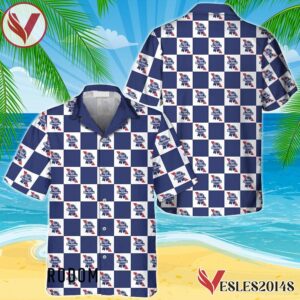 Pabst Blue Ribbon Checkerboard Hawaiian Shirt, Best Summer Gifts For Fans - Vesles2014S