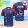 Pabst Blue Ribbon I Drink I Grill Baseball Jersey, Perfect Gifts For Fans - Vesles2014S