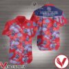 Pabst Blue Ribbon Palm Leaves Print Red Hawaiian Shirt, Unique Gifts For Friends - Vesles2014S 1