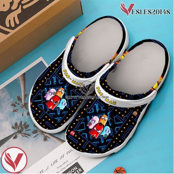 Pac Man Game Crocs Crocband Clogs Shoes Comfortable For Men Women and Kids, Unique Gift From  Vesles2014S 2