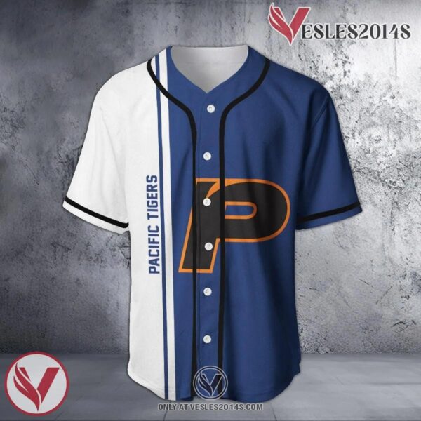 Pacific Tigers Baseball Jersey Half Style NCAA, Unique Gifts For Fans - Vesles2014s