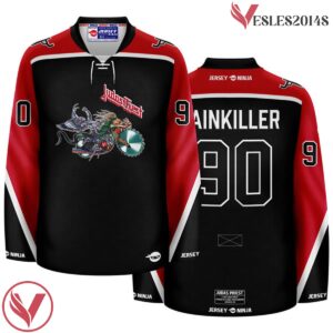 Painkiller Album Photo Judas Priest  Hockey Jersey - Vesles2014S 2