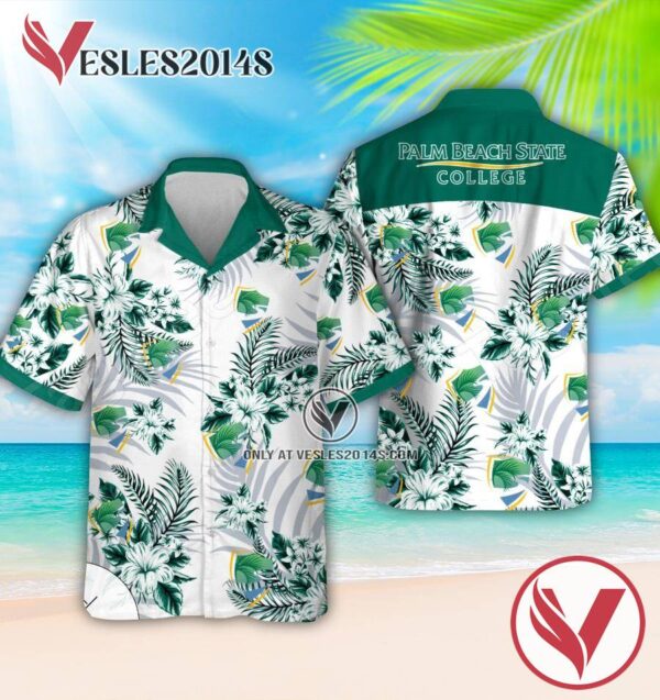 Palm Beach State College Short Sleeve Aloha Combo Hawaiian, Best Outfit For Holiday - Vesles2014S