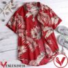 Palm Leaf Print Red Hawaiian Shirt, Unique Gifts For Friends - Vesles2014S 1
