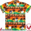 Palm Tree Flamingo Floral Holiday Summer Under The Sunset Hawaiian Shirt, Unique Gifts For Friends - Vesles2014S 1