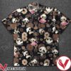 Panda Flower Brown Pattern Black Hawaiian Shirt, Unique Gifts For Friends - Vesles2014S 1
