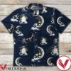 Panda On The Moon Navy Hawaiian Shirt, Unique Gifts For Friends - Vesles2014S 1