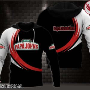 Papa John's Pizza Uniform Custom Hoodie Style 3 - Vesles2014S