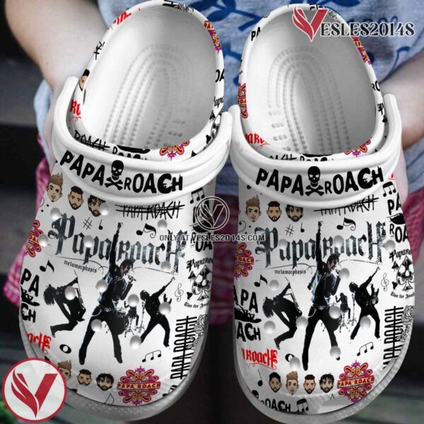 Papa Roach Rock Band Music Crocs Crocband Clogs Shoes, Unique Gifts For Fans - Vesles2014S