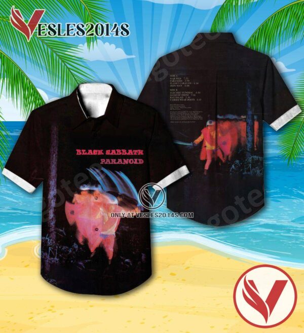 Paranoid Album By Black Sabbath Hawaiian Shirt, Unique Gifts For Music Lovers - Vesles2014S