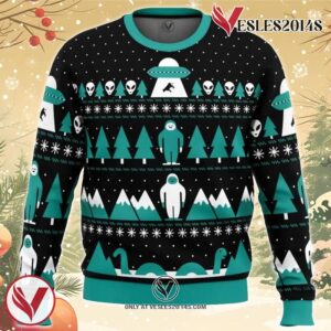 Paranormal Xmas Alien Ugly Christmas Sweater, Unique Christmas Gift For Fans - Vesles2014S