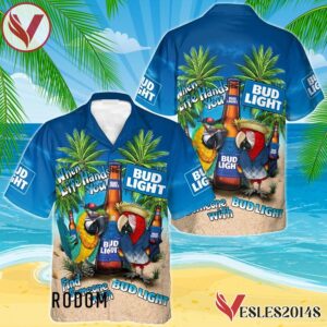 Parrot Bud Light Hawaiian Shirt, Best Summer Gifts For Fans - Vesles2014S 1