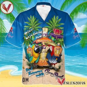 Parrot Crown Royal Hawaiian Shirt, Best Summer Gifts For Fans - Vesles2014S