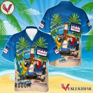 Parrot Hamm's Beer Hawaiian Shirt, Best Summer Gifts For Fans - Vesles2014S 1