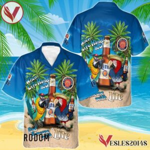 Parrot Miller Lite Hawaiian Shirt, Best Summer Gifts For Fans - Vesles2014S 1
