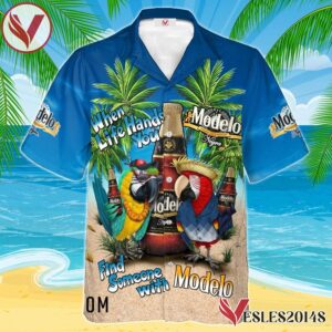 Parrot Modelo Negra Hawaiian Shirt, Best Summer Gifts For Fans - Vesles2014S