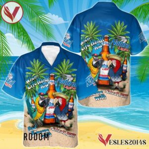 Parrot Natural Light Hawaiian Shirt, Best Summer Gifts For Fans - Vesles2014S 1