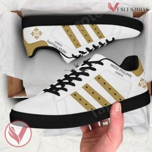 Patek Philippe Logo Print Stan Smith Shoes, Unique Sneaker For Fans - Vesles2014s 1