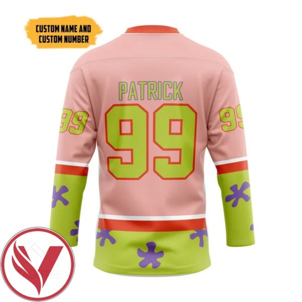 Patrick Star Custom Name Custom Number Hockey Jersey, Trending Gifts For Fans - Vesles2014s 1
