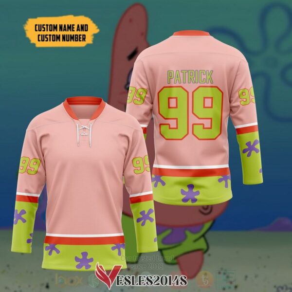 Patrick Star Personalized Hockey Jersey, Trending Gifts For Fans - Vesles2014s 2