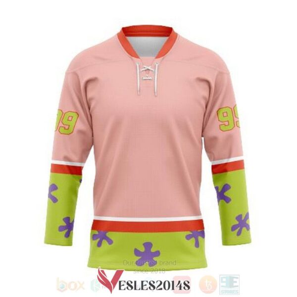 Patrick Star Personalized Hockey Jersey, Trending Gifts For Fans - Vesles2014s 3