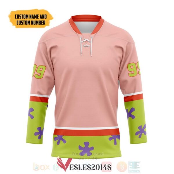 Patrick Star Personalized Hockey Jersey, Trending Gifts For Fans - Vesles2014s