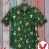 Patrick’s Day Gnome Embroidery And Clover Green Hawaiian Shirt, Unique Gifts For Friends - Vesles2014S 1