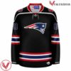 Patriots Pride New England Customize Black Jersey, Gifts For Football Players - Vesles2014S