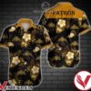 Patron Yellow Tropical Floral Black Hawaiian Shirt, Unique Gifts For Friends - Vesles2014S 1